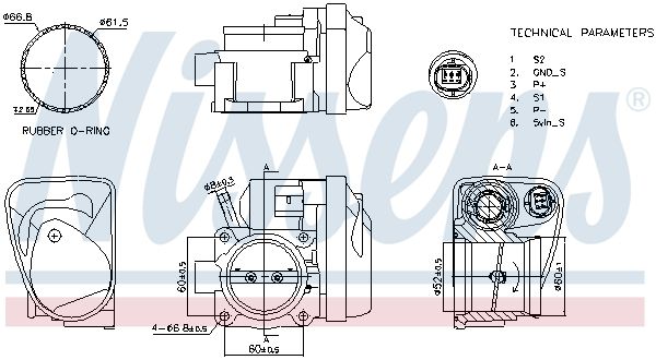 Nissens 955139 Корпус дросельної заслінки First Fit