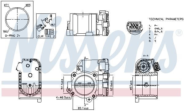 Nissens 955192 Корпус дросельної заслiнки First Fit