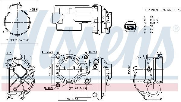 Nissens 955199 Корпус дросельної заслiнки First Fit
