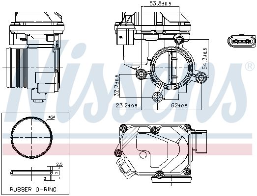Nissens 955258 Корпус дросельної заслінки First Fit