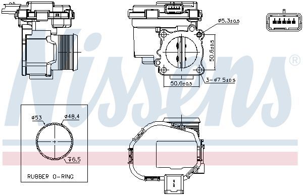 Nissens 955291 Корпус дросельної заслiнки First Fit
