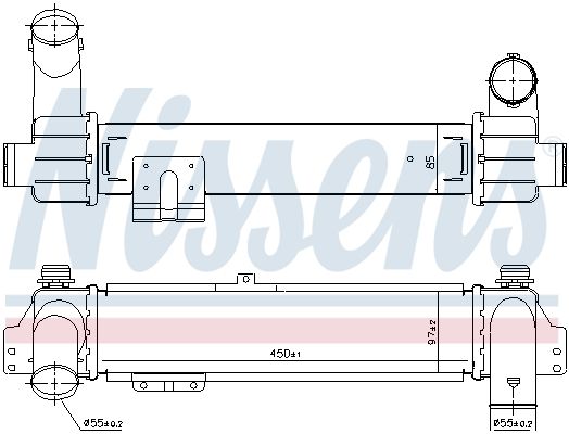 Nissens 96215 Радіатор інтеркулера