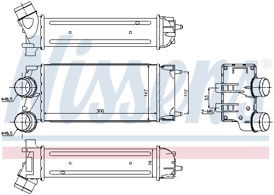 Nissens 96514 Радіатор інтеркулера