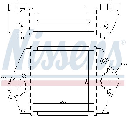 Nissens 96570 Радіатор інтеркулера