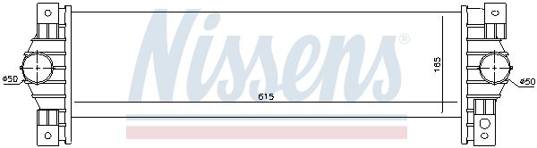 Nissens 96651 Охолоджувач наддувального повітря