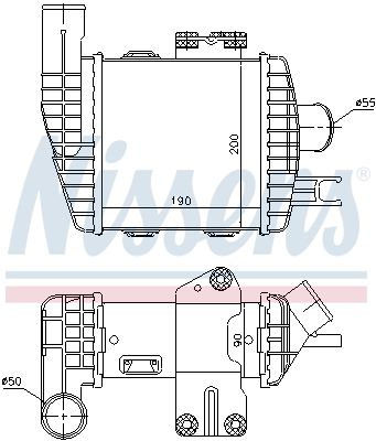 Nissens 96661 Радіатор інтеркулера