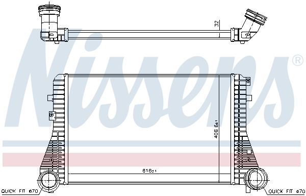 Nissens 96715 Радіатор інтеркулера