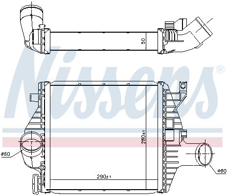 Nissens 96894 Радіатор інтеркулера