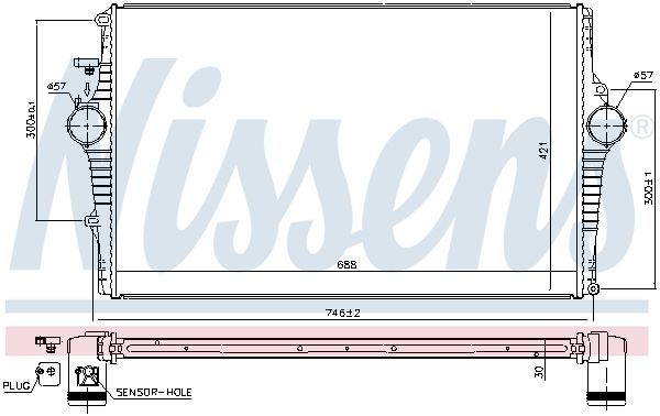Nissens 969001 Радіатор інтеркулера