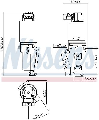 Nissens 98170 Клапан EGR First Fit