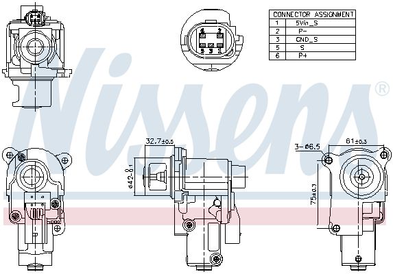 Nissens 98174 Клапан системи рециркуляції ВГ