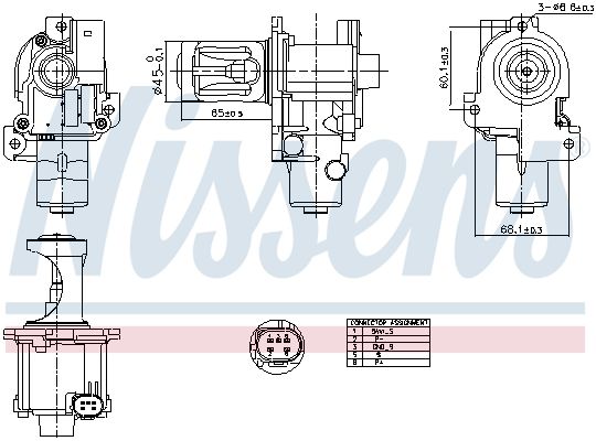Nissens 98216 Клапан EGR First Fit