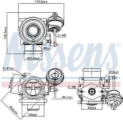 Nissens 98225 Клапан EGR First Fit