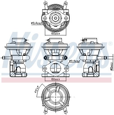 Nissens 98226 Клапан EGR First Fit