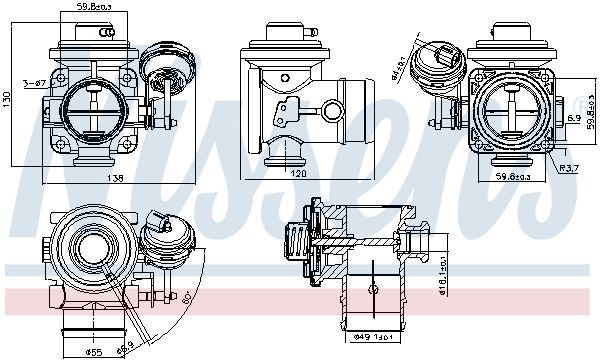 Nissens 98304 Клапан EGR First Fit