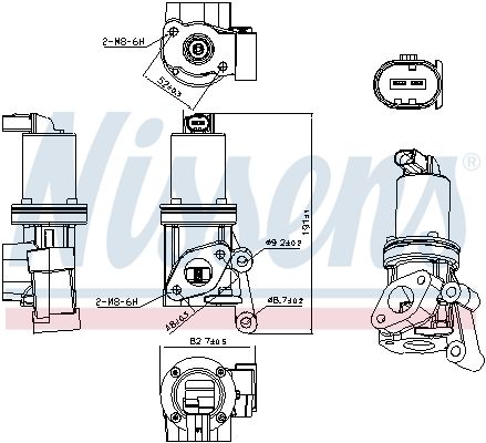 Nissens 98311 Клапан EGR First Fit