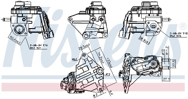 Nissens 98348 Клапан системи рециркуляції ВГ