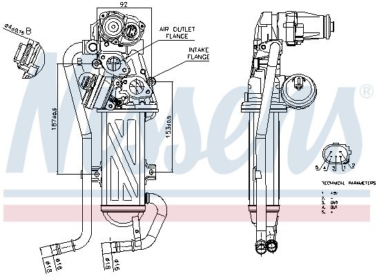 Nissens 98375 Клапан EGR First Fit