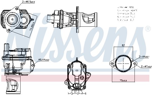 Nissens 98400 Клапан системи рециркуляції ВГ