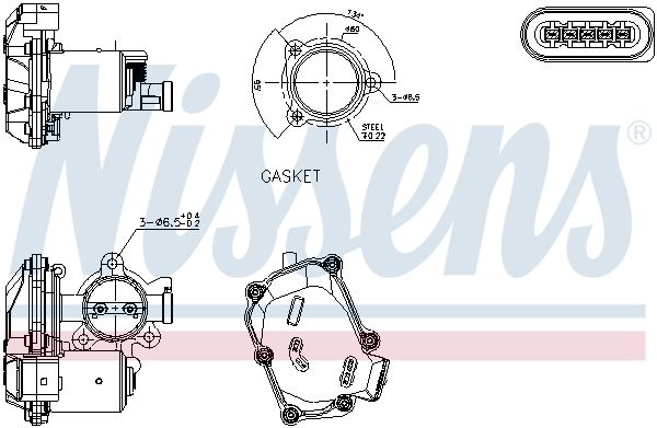 Nissens 98419 Клапан EGR First Fit