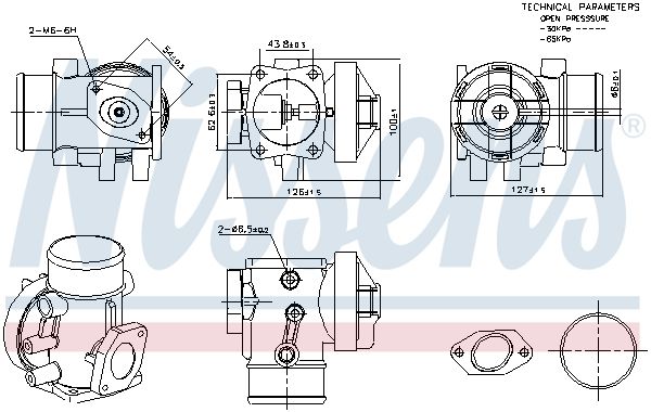Nissens 98445 Клапан EGR First Fit