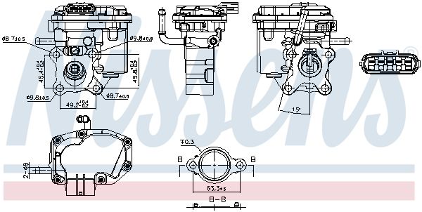 Nissens 98447 Клапан EGR First Fit