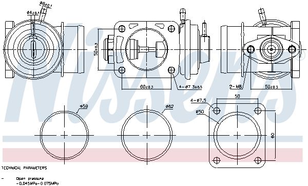 Nissens 98469 Клапан EGR First Fit