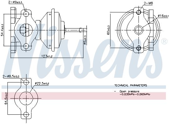 Nissens 98471 Клапан системи рециркуляції ВГ