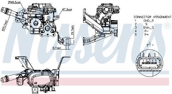 Nissens 98534 Модуль системи рециркуляції ВГ