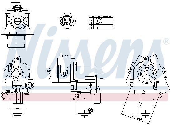Nissens 98553 Клапан EGR