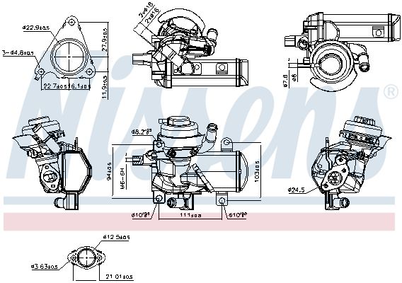 Nissens 98566 Клапан EGR