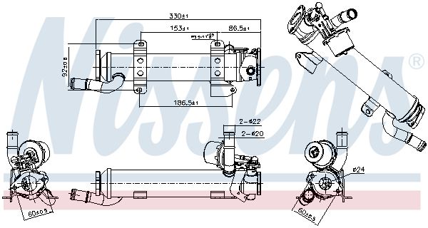 Nissens 989277 Радiатор рециркуляцiї ВГ First Fit