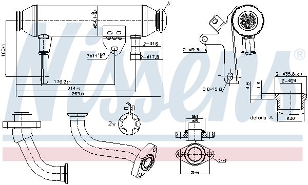 Nissens 989283 Радіатор рециркуляції ВГ