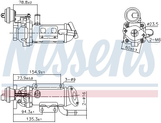 Nissens 989289 Радіатор, система рециркуляції ВГ