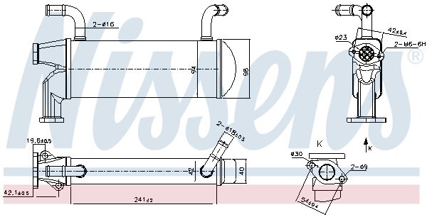Nissens 989327 Радiатор рециркуляцiї ВГ First Fit