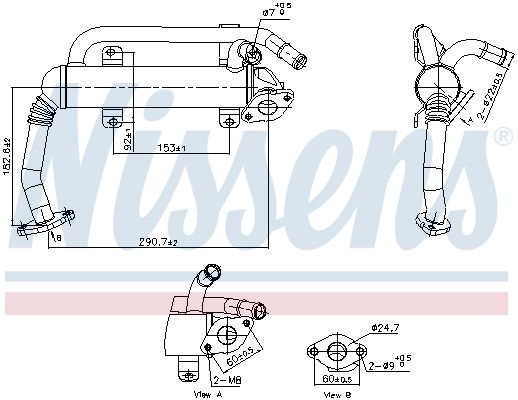 Nissens 989397 Радіатор рециркуляції ВГ First Fit
