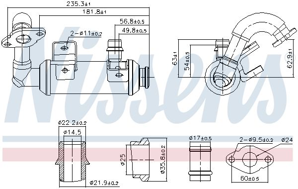 Nissens 989407 Радіатор рециркуляції ВГ First Fit