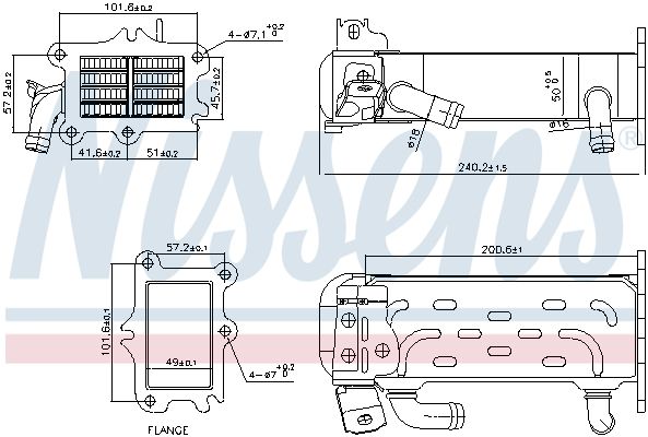 Nissens 989447 Радіатор рециркуляції ВГ
