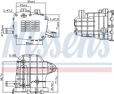 Nissens 989481 Радiатор рециркуляцiї ВГ First Fit