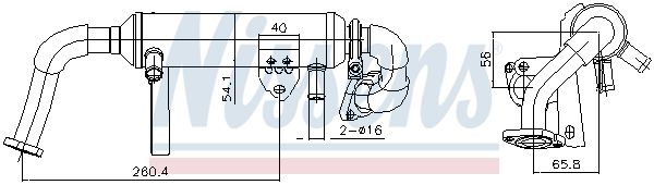 Nissens 989482 Радіатор, система рециркуляції ВГ