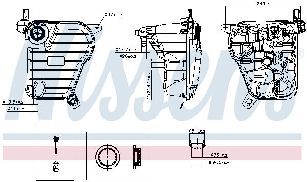 Nissens 996132 Бачок компенсаційний First Fit