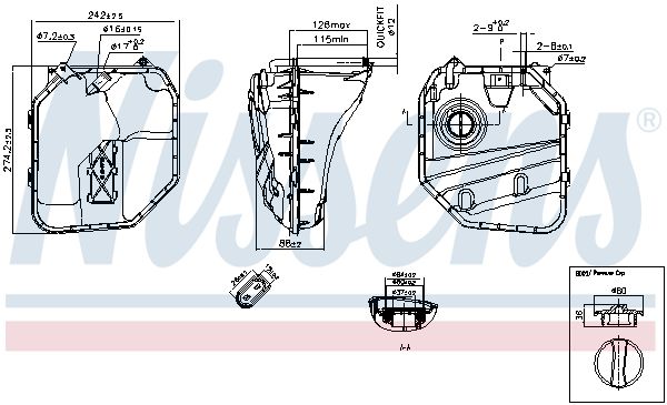 Nissens 996154 Бачок компенсаційний First Fit