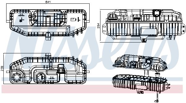 Nissens 996161 Розширювальний бачок, охолоджувальна рідина