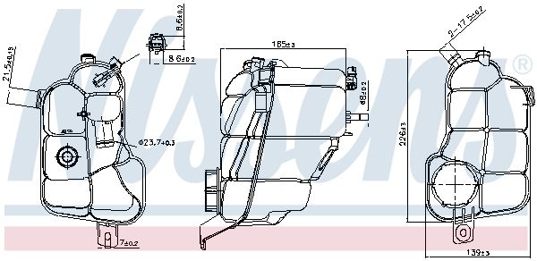 Nissens 996176 Бачок компенсаційний First Fit