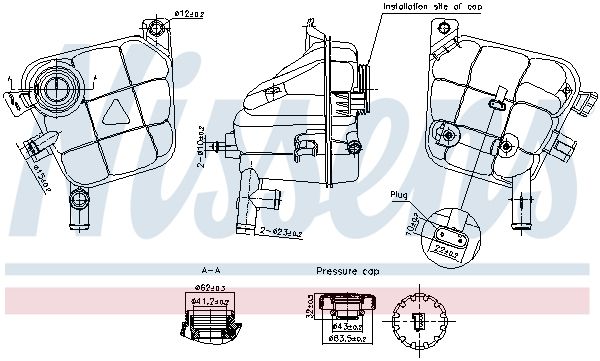 Nissens 996207 Бачок компенсаційний First Fit