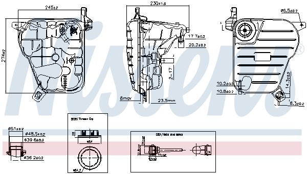 Nissens 996236 Бачок компенсаційний First Fit