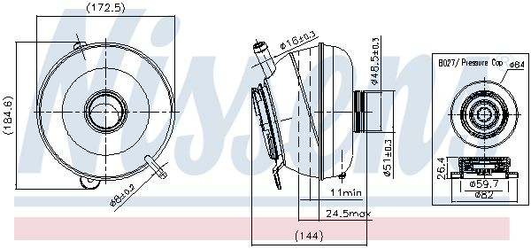 Nissens 996251 Бачок компенсаційний First Fit