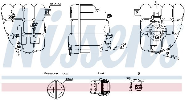 Nissens 996255 Бачок компенсаційний First Fit