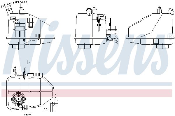 Nissens 996264 Бачок компенсаційний First Fit