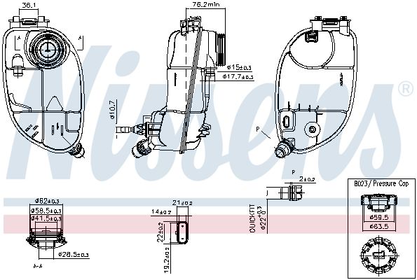 Nissens 996265 Бачок компенсаційний First Fit